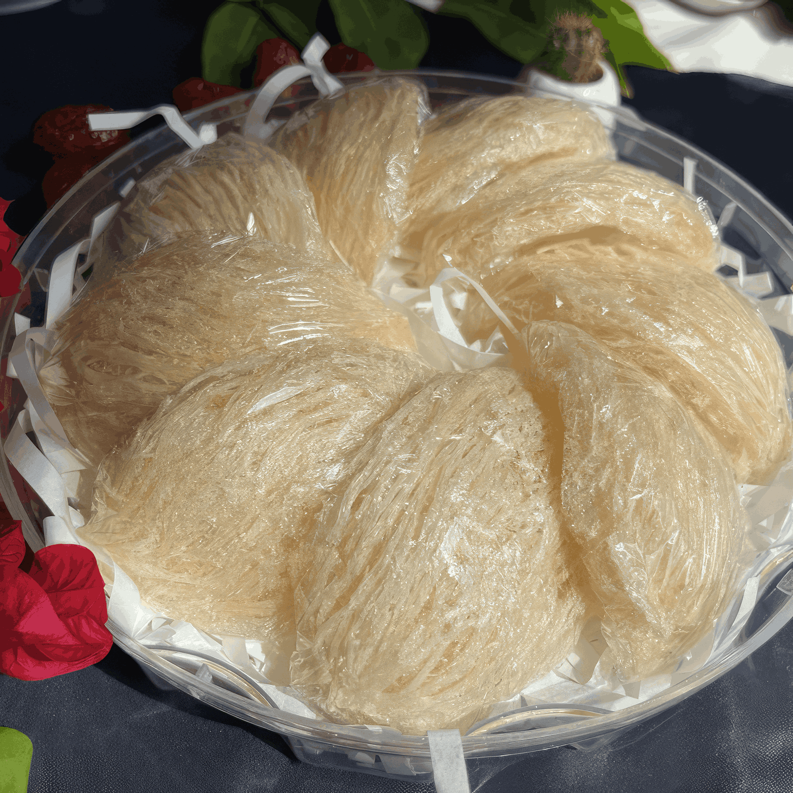 Photo our of bird nest we have cleaned and packaged